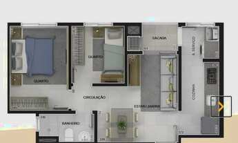 Imagem: Apartamento ensolarado em condomínio clube