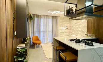 Imagem 4: Apartamento alto padrão finamente mobiliado e decorado com 47m2, 1 dorm. suíte