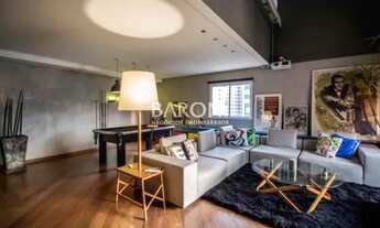 Imagem 2: Venda de apartamento em Moema Pássaros. Em andar alto, decorado estilo loft, 2 suítes (ori