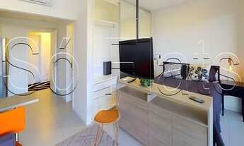 Imagem 2: Flat de alto padrão com 45m² no bairro de Pinheiros ao lado do Shopping Iguatemi. Luxo ext