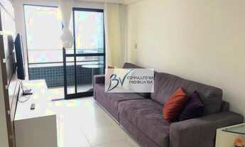 Imagem 2: MP- 60m², 02 Quartos Finamente Mobiliado e Decorado, Com Vista Linda P/ Mar!