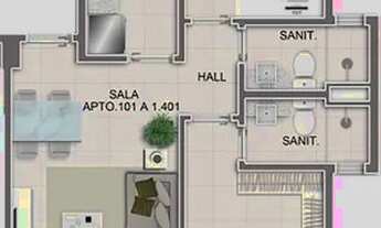 Imagem 7: Apartamento 2 quartos à venda no Costa Azul, 57 m²