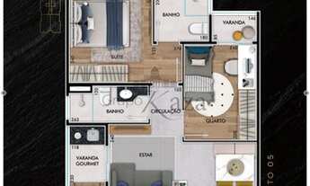 Imagem 7: Apartamento para venda tem 56 metros quadrados com 2 quartos na Planta