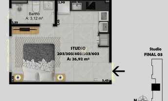 Imagem 5: Oportunidade, Próximo UFSM, 01 dormitório, Studio