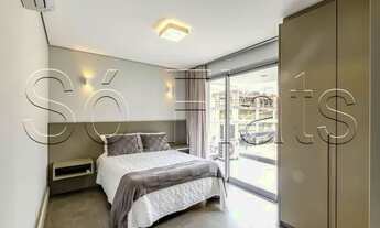 Imagem 6: Flat na Vila Nova Luxury disponível para locação ficando próximo da Avenida Santo Amaro