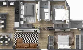 Imagem 2: Venda Residencial Mar Lago Apartamento Itajaí São João 03 Quartos Suíte 02 Vagas 80 m²