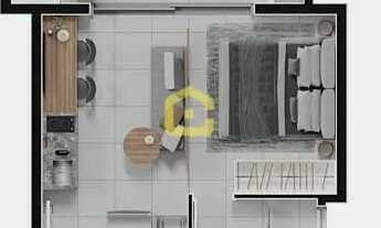 Imagem 2: LANÇAMENTO Lunetto - Studio à venda 210.200,00 - 22,98m² - 1 dormitório - Água Verde - Cur