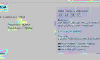 Imagem 7: Casa com 2 dormitórios à venda, 65 m² por R$ 148.585,60 - Itaóca - Mongaguá/SP