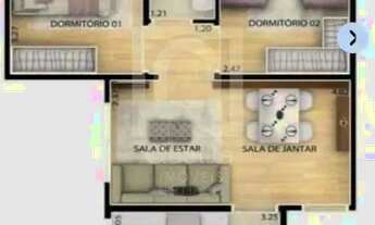 Imagem 2: Imóvel para aluguel com 44 metros quadrados com 2 quartos em Jardim Topázio - Sorocaba - S