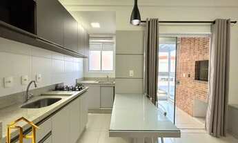 Imagem 5: Apartamento semi mobiliado com 1 quarto no bairro Bucarein, sacada fechada com churrasquei