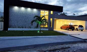 Imagem 2: Casa no Residencial Ponta Negra com 3 suítes com closet com piscina e churrasqueira - Pont