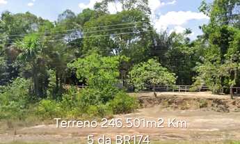 Imagem 3: Terreno no Km 5 da BR174 com 246.601m2. Semi Plano. Documentado. Área de Expansão