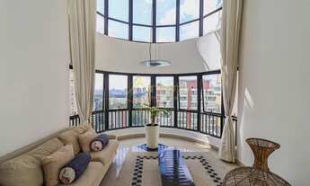 Imagem 5: Cobertura linda, mobiliada, sala com pé direiro duplo na Itapimirum