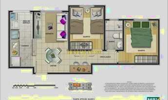 Imagem 7: Apartamento com 2 dormitórios á venda no condomínio Vale do Luar - Ferraz de Vasconcelos-S