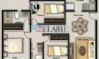 Imagem 2: Imóvel para venda tem 69 metros quadrados com 3 quartos em Jardim Paulistano - Campina Gra