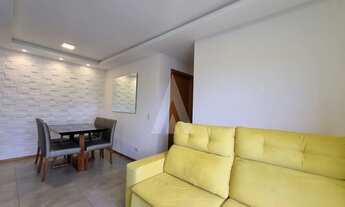 Imagem 7: Apartamento semimobiliado no bairro Santo Antônio com 2 quartos, cozinha com armários e 1