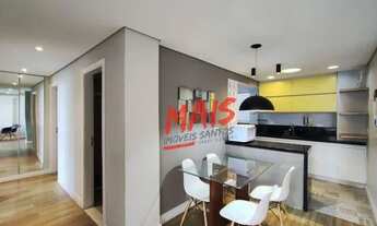 Imagem 3: Apartamento mobiliado, com 3 quartos para alugar, 105 m² - Gonzaga - Santos/SP