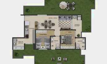 Imagem: GARDEN - 61,86m privativos 41,09m de QUINTAL