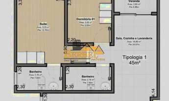 Imagem 3: Apartamento Novos Vila Matilde , 2 Dormitórios 1 suíte com sacada 1 vagas, 42 m² Consulte