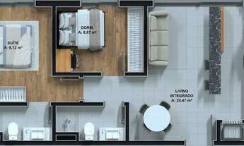 Imagem 5: Apartamento 3 quartos 1 suíte Bairro Tristeza
