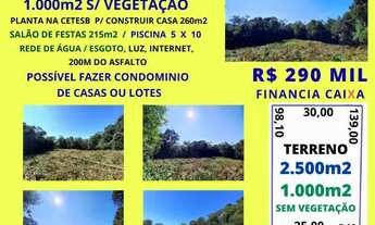 Imagem: Área 2500m2 Planta Aprovada p/ Construção