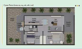 Imagem 2: Vendo Casa Nova Financiada Individual 2/4 Quartos Próximo do Aureny lll