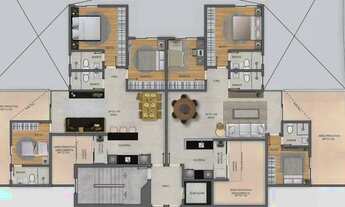 Imagem 3: Apartamento de 2 quartos (área privativa/varanda), suíte, 2 vagas de garagem, Bairro Ipira