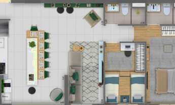 Imagem 2: Apartamento para venda com 69 metros quadrados com 2 quartos no Green Valley