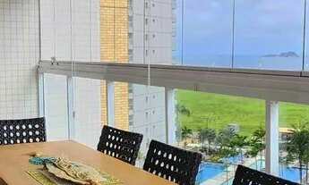Imagem 3: Apartamento alto padrão com sacada gourmet e vista do mar, 3 dormitórios climatizados send