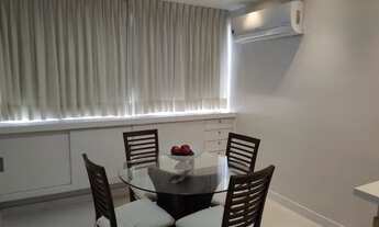 Imagem 2: Apart hotel com sala, quarto, banheiro social, cozinha, mobiliado, frente, andar alto, vis