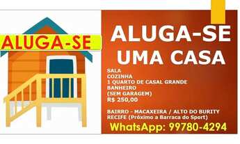 Imagem 2: ALUGUEL DE CASA ALTO DO BURITY MACAXEIRA