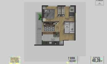 Imagem 2: APARTAMENTO de 02 QUARTOS COM VAGA, NA DIVISA DO CENTRO COM REBOUÇAS