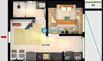 Imagem 5: Apartamentos de 25 a 40m² com 1 ou 2 dorms no Jardim Líbano