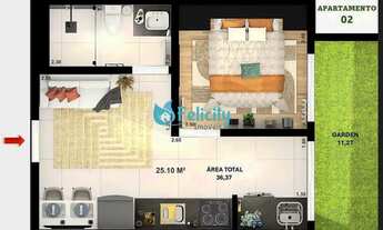 Imagem 7: Apartamentos de 25 a 40m² com 1 ou 2 dorms no Jardim Líbano