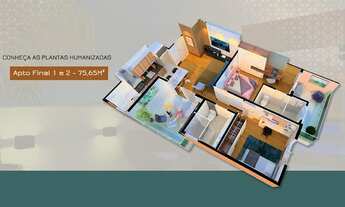 Imagem: Apartamento para venda tem 75 metros quadrados