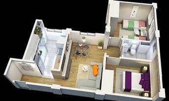 Imagem 4: Apartamento para Venda em Vespasiano, Santo Antônio, 2 dormitórios, 1 banheiro, 1 vaga