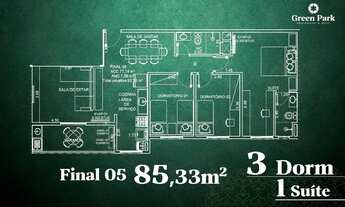 Imagem 6: Apartamento para venda tem 59 metros quadrados com 2 quartos