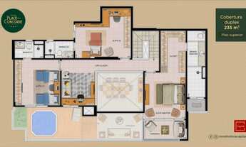 Imagem 2: Cobertura Duplex com 4 suítes e 4 Vagas de Garagem no São Jorge - Manaus - AM