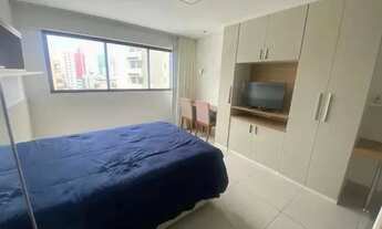 Imagem 2: Flat para aluguel possui 24 metros quadrados com 1 quarto em Ilha do Leite - Recife - PE