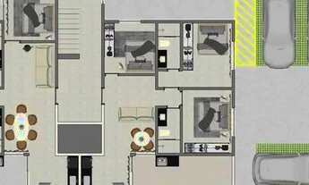Imagem 2: Área Privativa com 3 Quartos, Suíte e 1 Vaga no Bairro Nacional em Contagem/MG