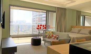 Imagem 2: Apto no Brooklin - 43m², totalmente mobiliado, 1 vaga