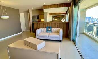 Imagem 7: Elegante Ap. 1 dorm/suíte, 2 banh., 54m2, sem Caução, mobiliado, ar cond., varanda, 1 vaga