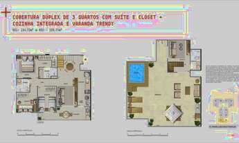 Imagem 4: Apartamento a venda cond Now tem 70 m 3 quartos Meier