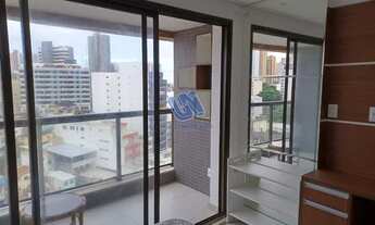 Imagem 3: Apartamento para alugar tipo STUDIO com varanda e vista mar 22m2 na Barra