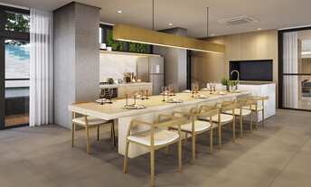 Imagem 3: Apartamento de 135 m² com 3 suites, 2 vagas - Terraço amplo com churrasqueira a carvão