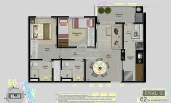 Imagem 2: Apartamento no Canto do Forte, 2 dormitórios, terraço gourmet, só na imobiliária Morada na