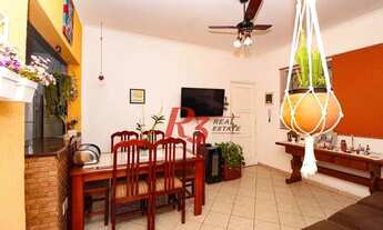 Imagem 2: Apartamento térreo com 3 dormitórios à venda, 95 m² por R$ 480.000 - Gonzaga - Santos/SP