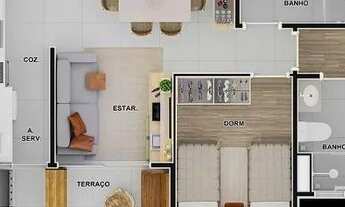 Imagem 5: APARTAMENTO 2 DORMITÓRIOS COM SUÍTE BAIRRO VILA REDENTORA
