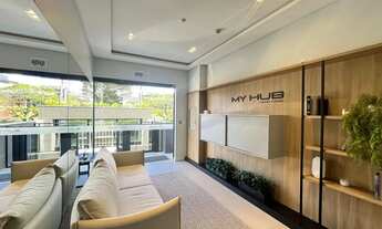 Imagem 6: Studio Garden com Vista Mar e Vaga Dupla no Coqueiros Florianópolis