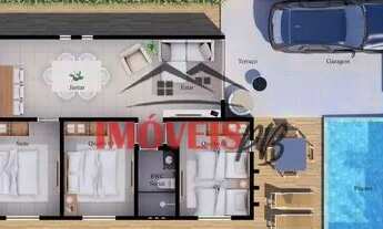 Imagem 5: Uma linda casa a venda no cuia com 3 quartos sendo1 suite